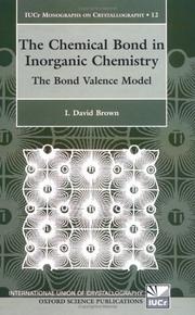 The chemical bond in inorganic chemistry :   the bond valence model /  Cover Image