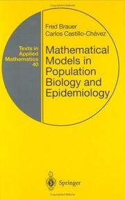 Mathematical models in population biology and epidemiology  Cover Image