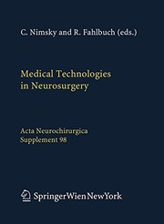 Medical Technologies in Neurosurgery Cover Image