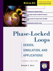 Phase-locked loops :  design, simulation, and applications /  Cover Image