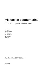 Visions in Mathematics GAFA 2000 Special Volume, Part I  Cover Image