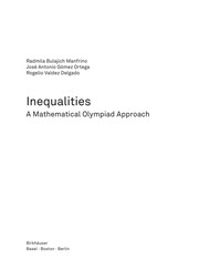 Inequalities A Mathematical Olympiad Approach  Cover Image