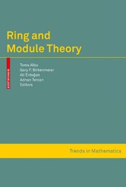 Ring and Module Theory Cover Image