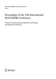 Proceedings of the 35th International MATADOR Conference Formerly The International Machine Tool Design and Research Conference  Cover Image