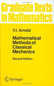 Mathematical methods of classical mechanics /  Cover Image