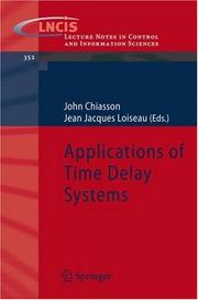Applications of time delay systems  Cover Image