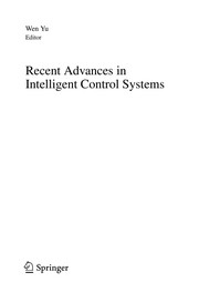 Recent Advances in Intelligent Control Systems Cover Image