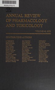 Annual review of pharmacology and toxicology /  Cover Image