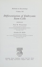 Methods in enzymology : differentiation of embryonic stem cells /  Cover Image