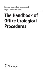 The Handbook of Office Urological Procedures Cover Image