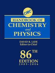 CRC handbook of chemistry and physics /  Cover Image