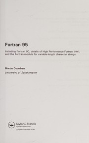 Fortran 95  Cover Image