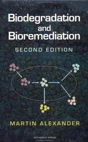 Biodegradation and bioremediation /  Cover Image