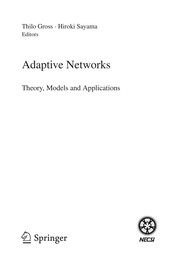 Adaptive networks :  theory, models and applications  Cover Image