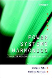 Power systems harmonics :  computer modelling and analysis /  Cover Image