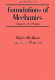 Foundations of mechanics /  Cover Image