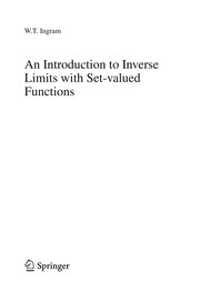 An Introduction to Inverse Limits with Set-valued Functions Cover Image