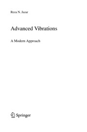 Advanced Vibrations A Modern Approach  Cover Image