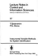 Instrumental variable methods for system identification /  Cover Image