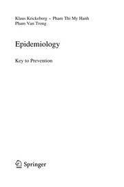 Epidemiology Key to Prevention  Cover Image