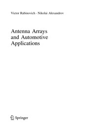 Antenna Arrays and Automotive Applications Cover Image