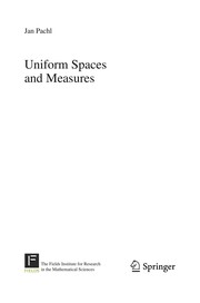 Uniform Spaces and Measures Cover Image