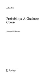 Probability: A Graduate Course A Graduate Course  Cover Image