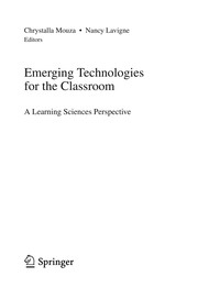 Emerging Technologies for the Classroom A Learning Sciences Perspective  Cover Image