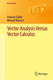 Vector Analysis Versus Vector Calculus Cover Image