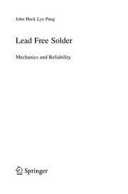 Lead Free Solder Mechanics and Reliability  Cover Image