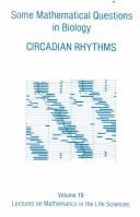 Some mathematical questions in biology : circadian rhythms  Cover Image