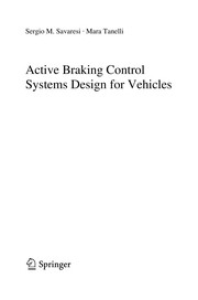 Active braking control systems design for vehicles  Cover Image