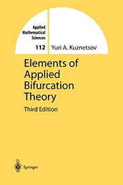 Elements of applied bifurcation theory  Cover Image