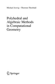 Polyhedral and Algebraic Methods in Computational Geometry Cover Image