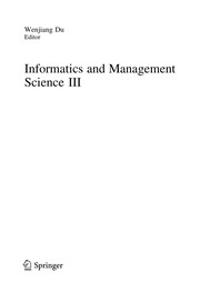 Informatics and Management Science III Cover Image