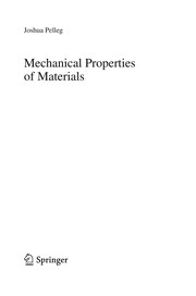 Mechanical Properties of Materials Cover Image