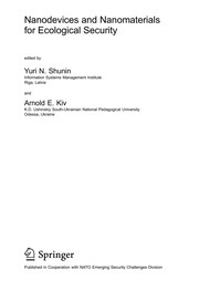 Nanodevices and Nanomaterials for Ecological Security Cover Image