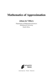 Mathematics of Approximation Cover Image