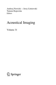 Acoustical Imaging Volume 31  Cover Image
