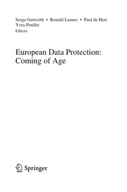 European Data Protection: Coming of Age Cover Image