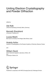 Uniting Electron Crystallography and Powder Diffraction Cover Image