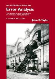 An introduction to error analysis: the study of uncertanties in physical measurments  Cover Image