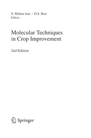 Molecular Techniques in Crop Improvement 2nd Edition  Cover Image