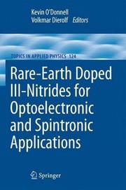 Rare Earth Doped III-Nitrides for Optoelectronic and Spintronic Applications Cover Image