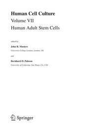 Human Adult Stem Cells Cover Image