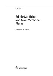 Edible Medicinal And Non-Medicinal Plants Volume 2, Fruits  Cover Image