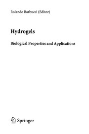 Hydrogels Biological Properties and Applications  Cover Image