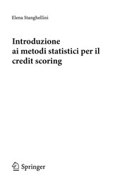 Introduzione ai metodi statistici per il credit scoring Cover Image