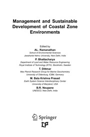 Management and Sustainable Development of Coastal Zone Environments Cover Image