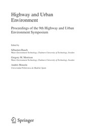 Highway and Urban Environment Proceedings of the 9th Highway and Urban Environment symposium  Cover Image